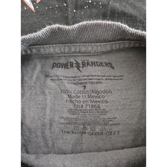 Lot Of 2 Power Rangers Shirts Size 7 Boys Saban - Picture 4 of 8